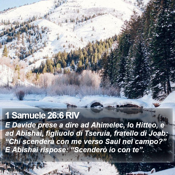 1 Samuele 26:6 RIV Bible Study