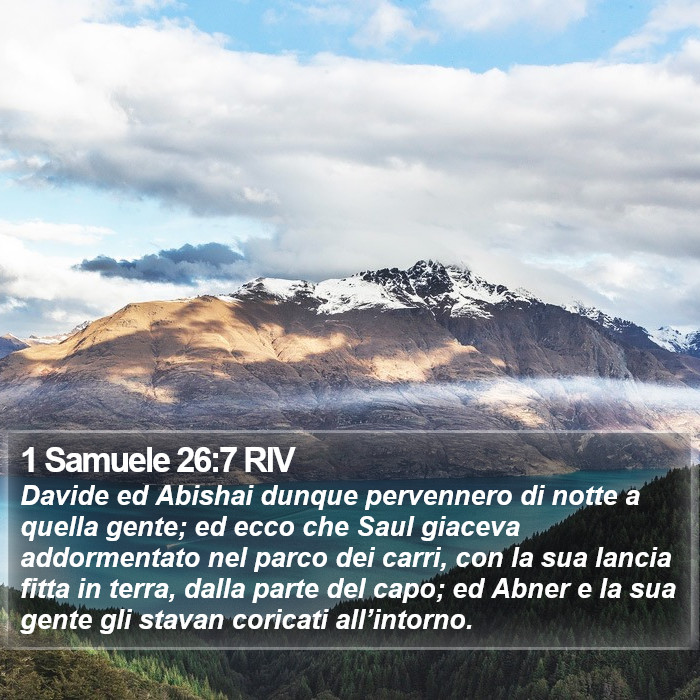 1 Samuele 26:7 RIV Bible Study