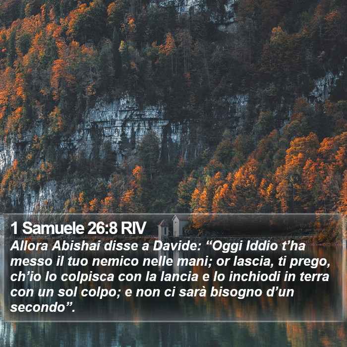 1 Samuele 26:8 RIV Bible Study