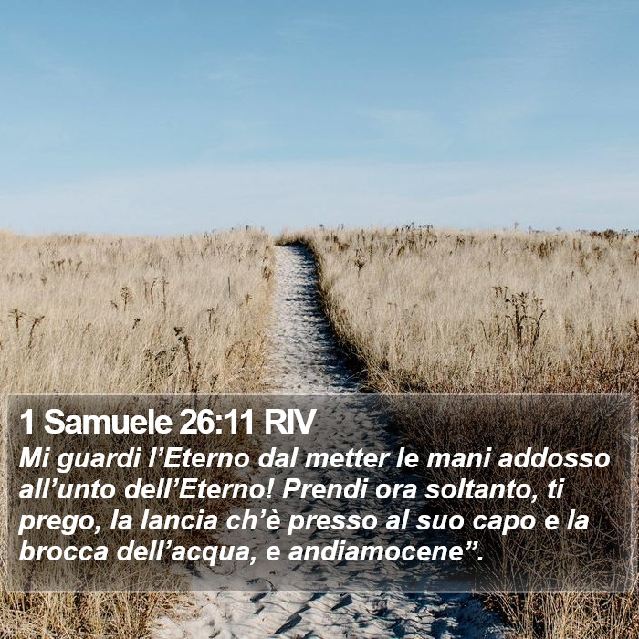 1 Samuele 26:11 RIV Bible Study