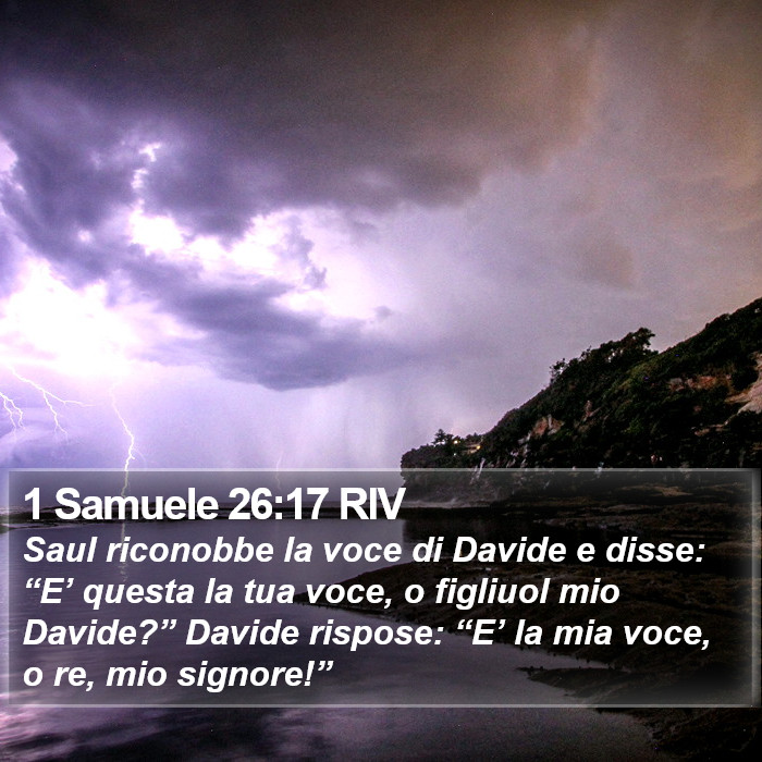 1 Samuele 26:17 RIV Bible Study