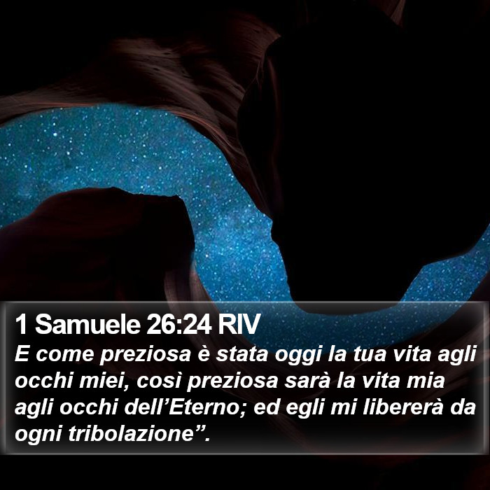 1 Samuele 26:24 RIV Bible Study