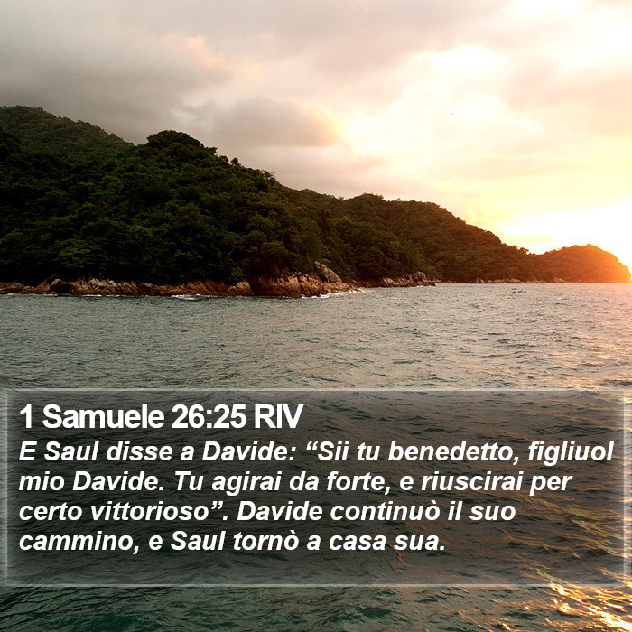 1 Samuele 26:25 RIV Bible Study