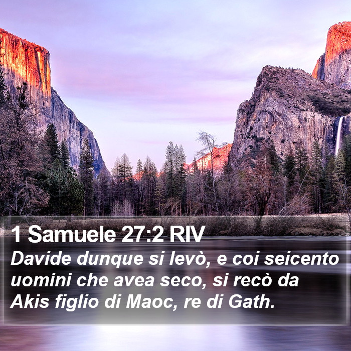 1 Samuele 27:2 RIV Bible Study