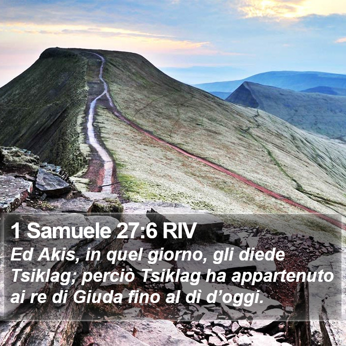 1 Samuele 27:6 RIV Bible Study