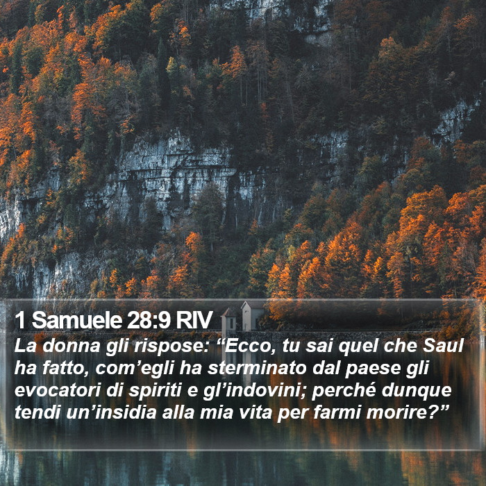 1 Samuele 28:9 RIV Bible Study