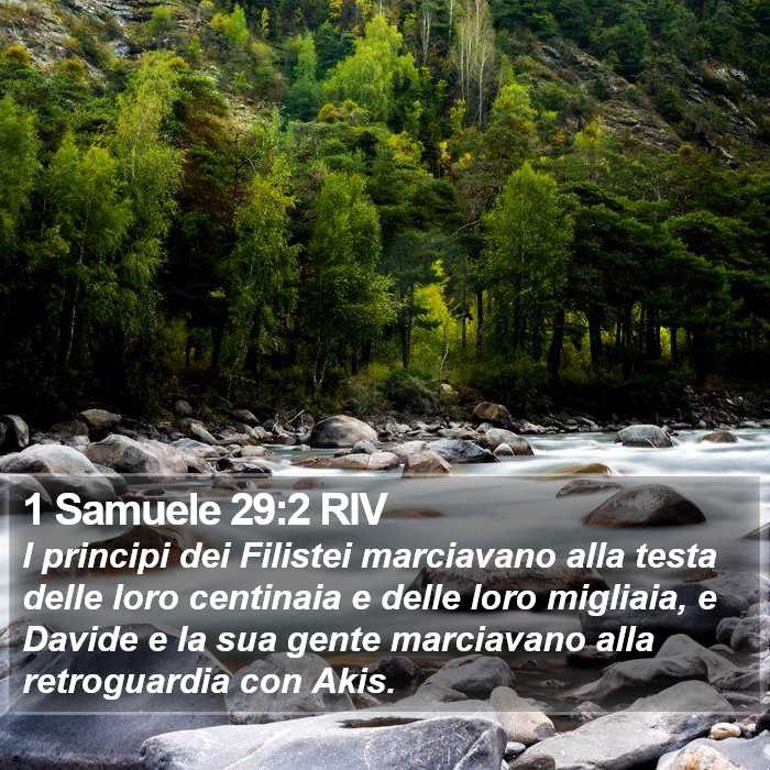 1 Samuele 29:2 RIV Bible Study