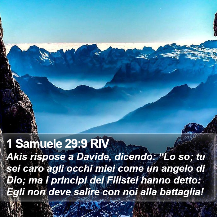 1 Samuele 29:9 RIV Bible Study