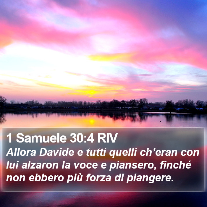 1 Samuele 30:4 RIV Bible Study