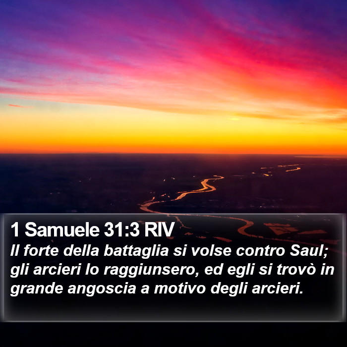 1 Samuele 31:3 RIV Bible Study