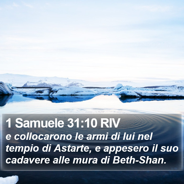 1 Samuele 31:10 RIV Bible Study