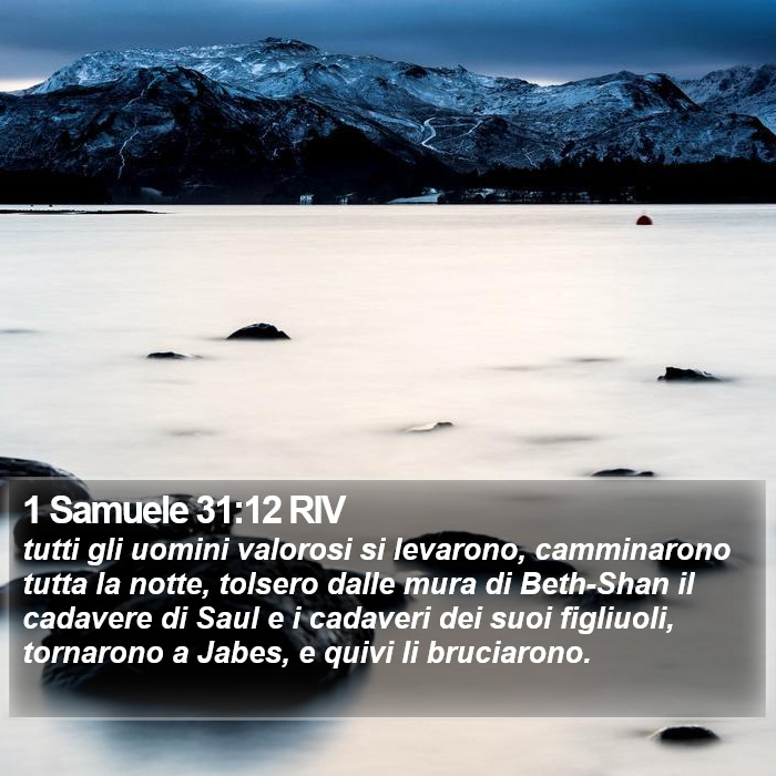 1 Samuele 31:12 RIV Bible Study