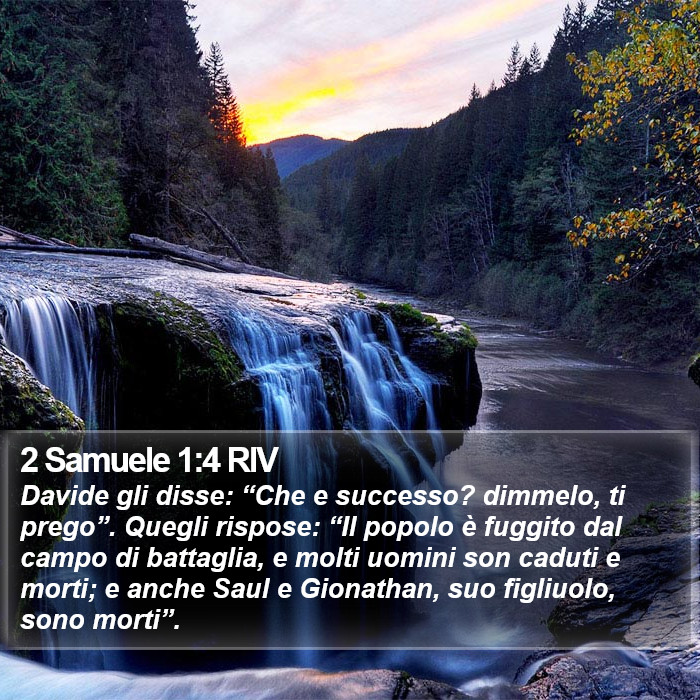 2 Samuele 1:4 RIV Bible Study