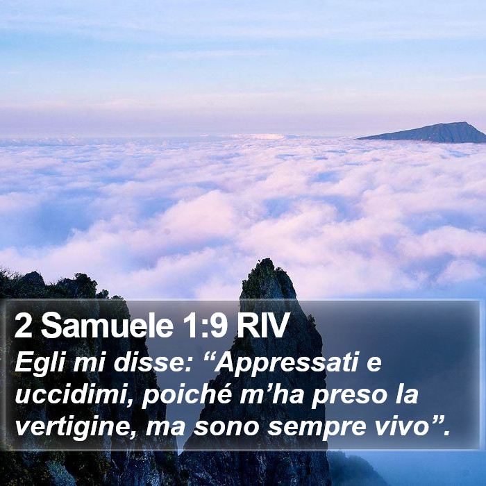 2 Samuele 1:9 RIV Bible Study