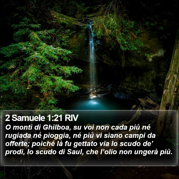 2 Samuele 1:21 RIV Bible Study