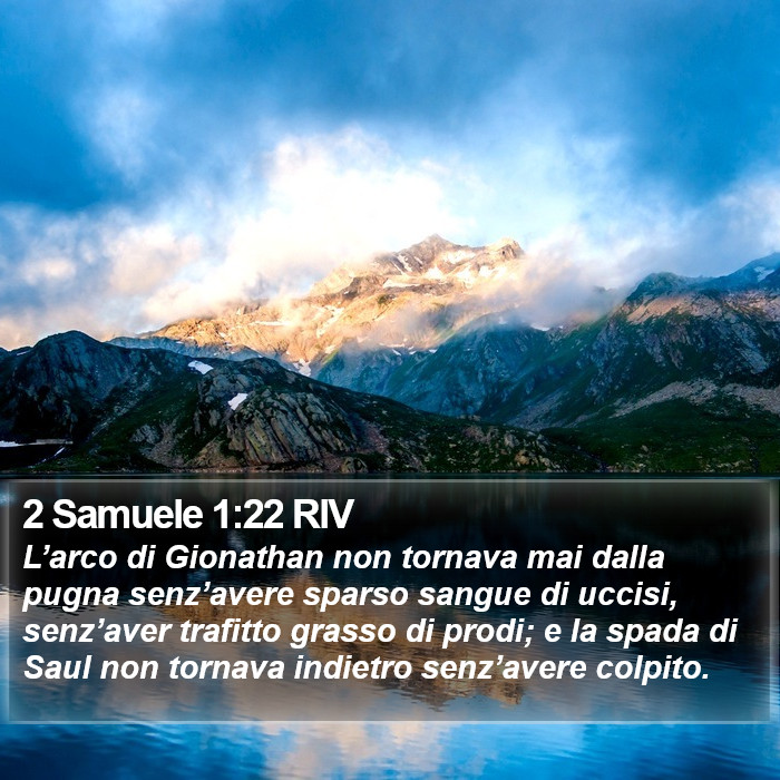 2 Samuele 1:22 RIV Bible Study