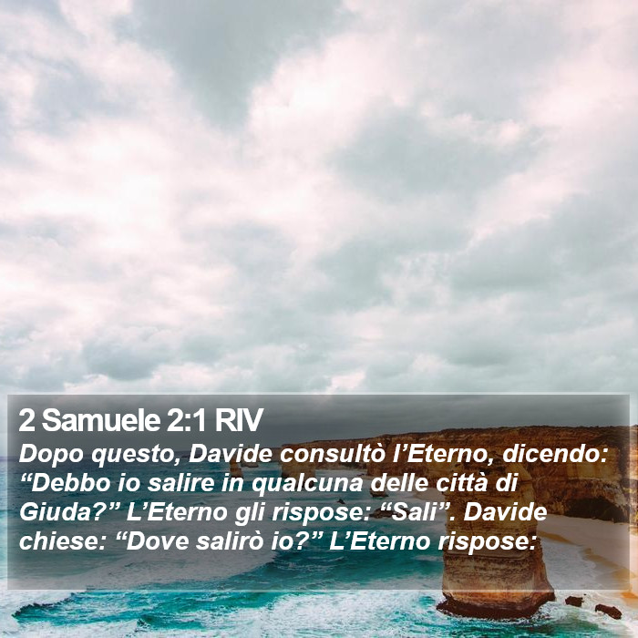 2 Samuele 2:1 RIV Bible Study