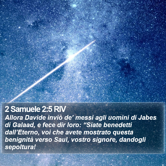 2 Samuele 2:5 RIV Bible Study