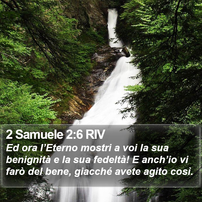 2 Samuele 2:6 RIV Bible Study