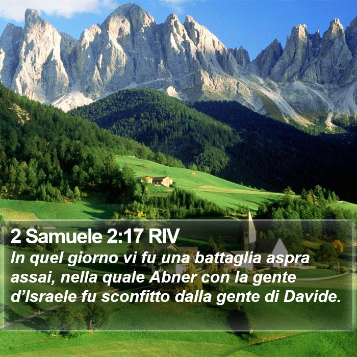 2 Samuele 2:17 RIV Bible Study