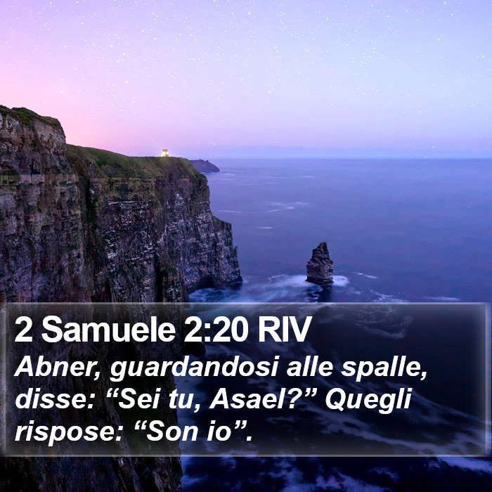 2 Samuele 2:20 RIV Bible Study