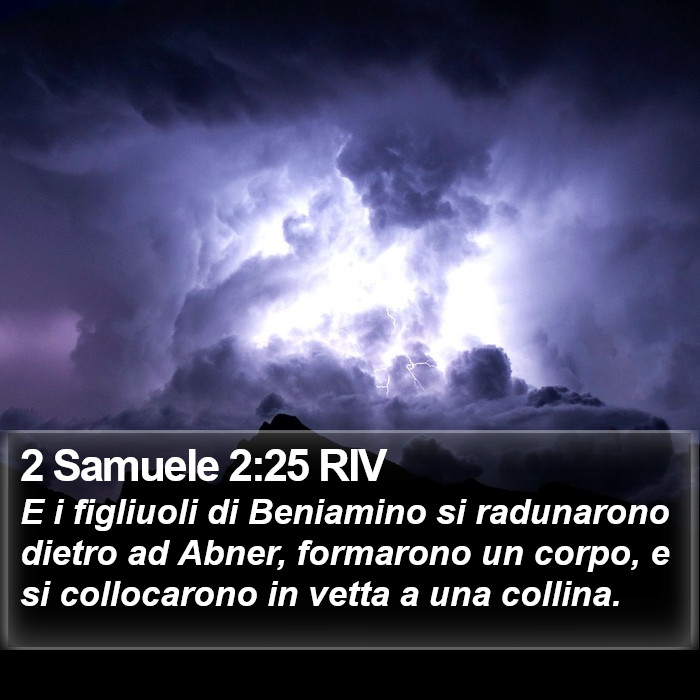 2 Samuele 2:25 RIV Bible Study