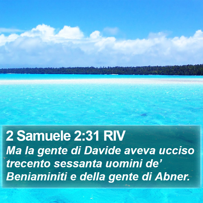 2 Samuele 2:31 RIV Bible Study