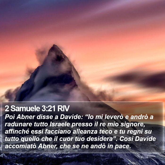 2 Samuele 3:21 RIV Bible Study