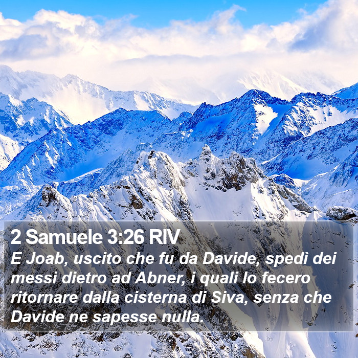 2 Samuele 3:26 RIV Bible Study
