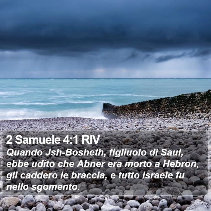 2 Samuele 4:1 RIV Bible Study