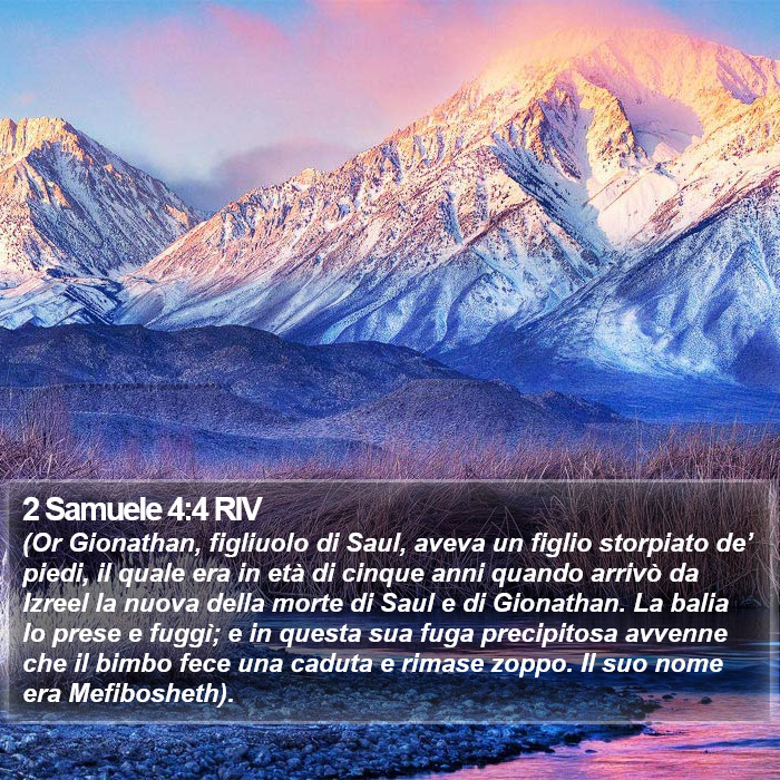 2 Samuele 4:4 RIV Bible Study