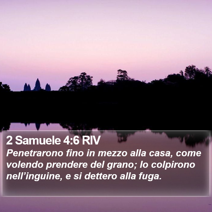 2 Samuele 4:6 RIV Bible Study