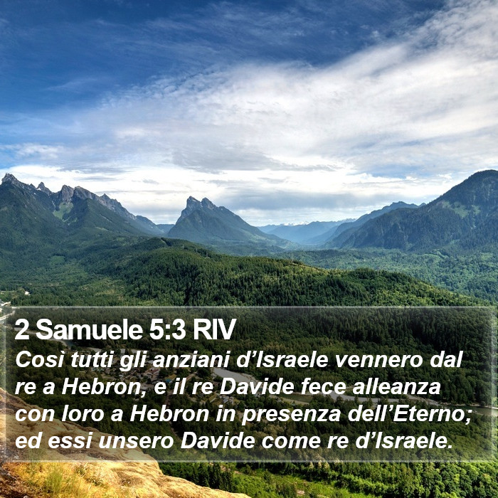 2 Samuele 5:3 RIV Bible Study