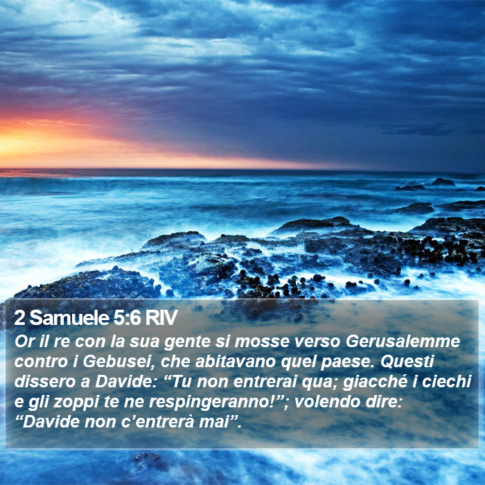 2 Samuele 5:6 RIV Bible Study