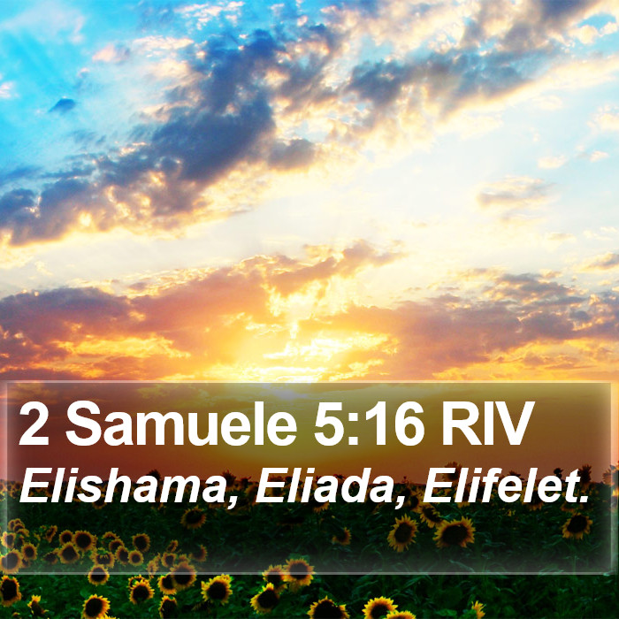 2 Samuele 5:16 RIV Bible Study