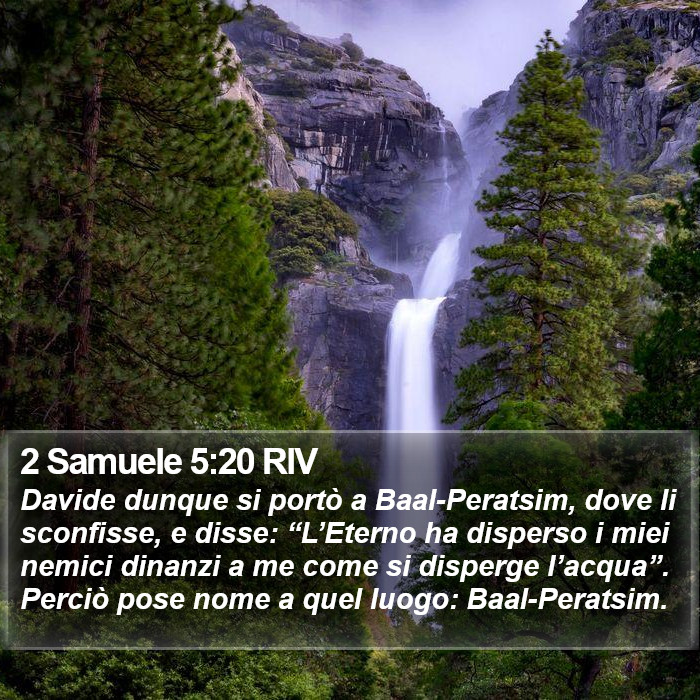 2 Samuele 5:20 RIV Bible Study