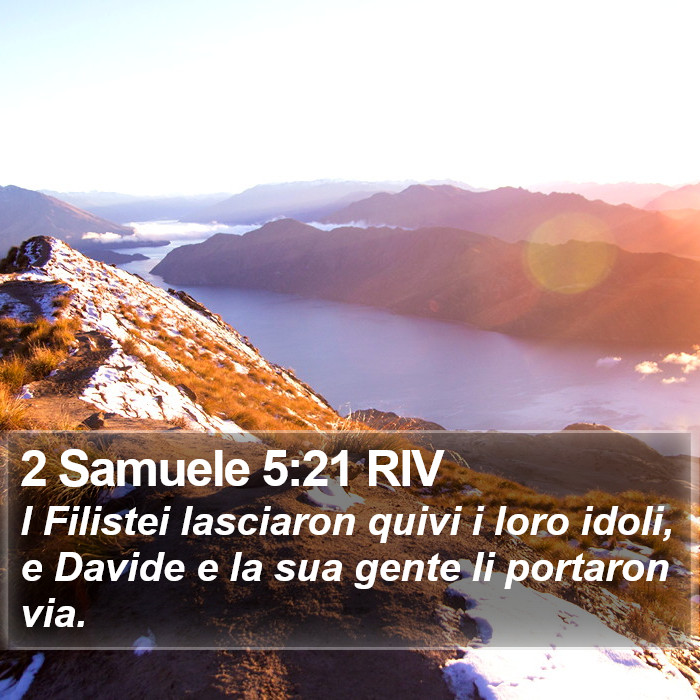 2 Samuele 5:21 RIV Bible Study