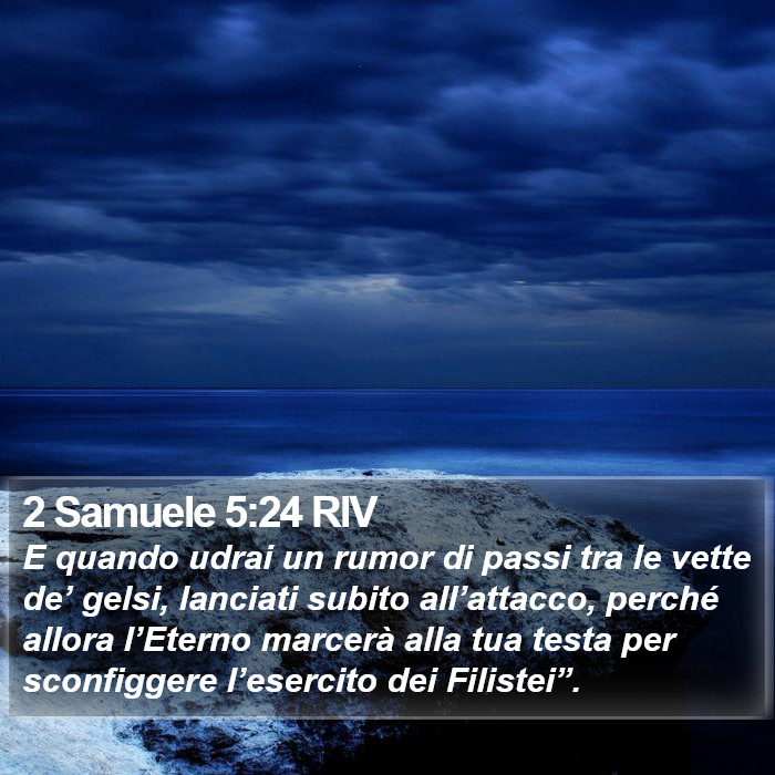 2 Samuele 5:24 RIV Bible Study