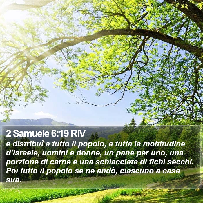 2 Samuele 6:19 RIV Bible Study