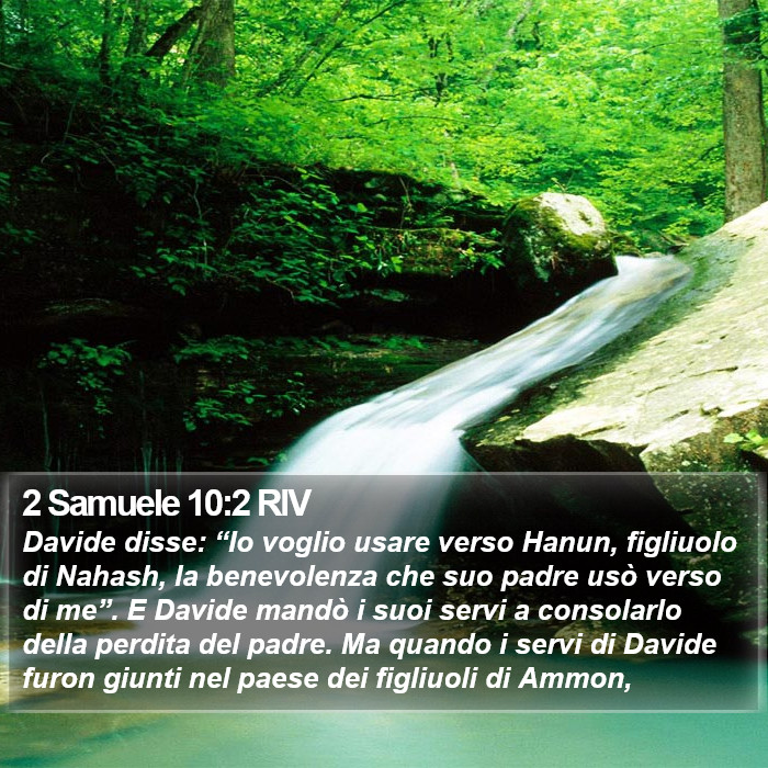 2 Samuele 10:2 RIV Bible Study