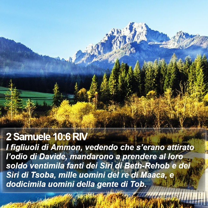 2 Samuele 10:6 RIV Bible Study