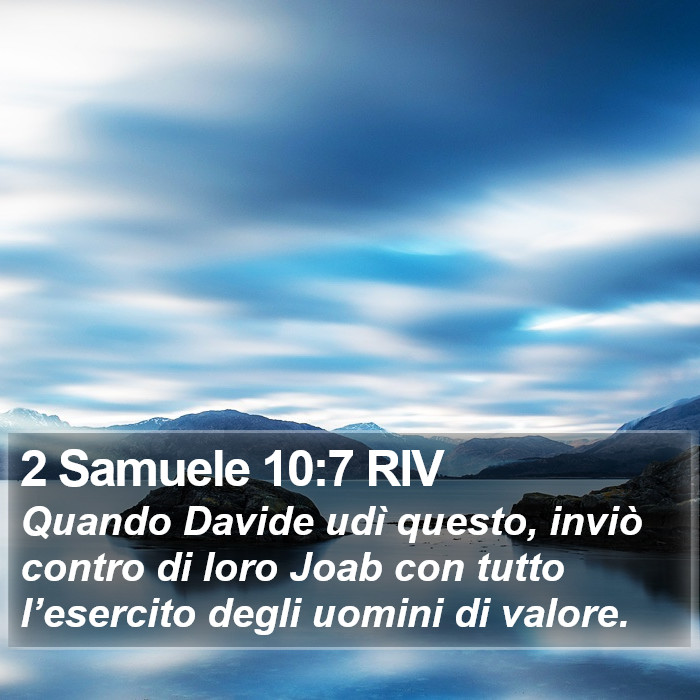 2 Samuele 10:7 RIV Bible Study