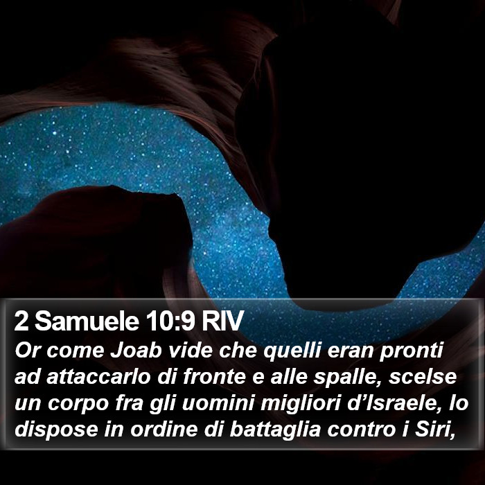 2 Samuele 10:9 RIV Bible Study