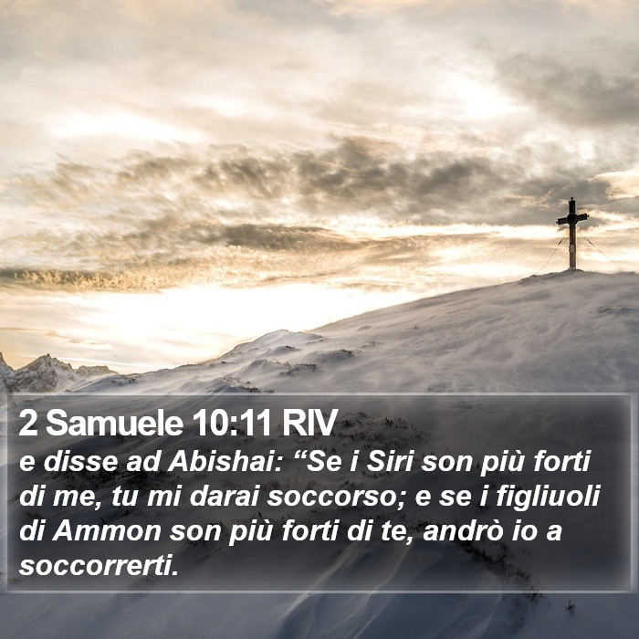 2 Samuele 10:11 RIV Bible Study