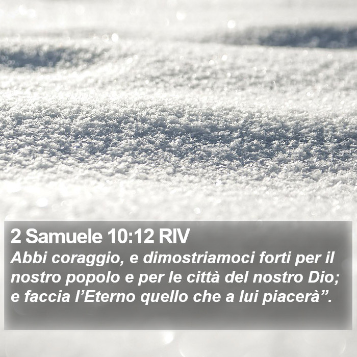 2 Samuele 10:12 RIV Bible Study