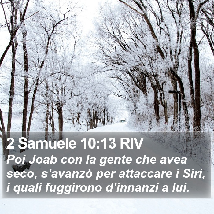 2 Samuele 10:13 RIV Bible Study