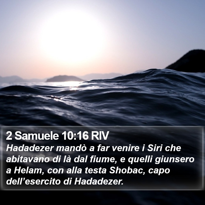 2 Samuele 10:16 RIV Bible Study