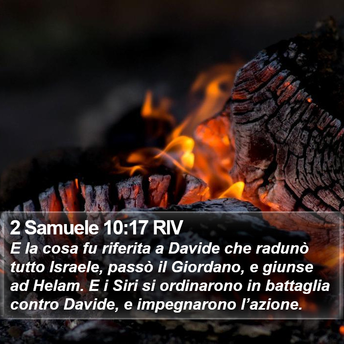 2 Samuele 10:17 RIV Bible Study