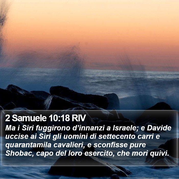 2 Samuele 10:18 RIV Bible Study