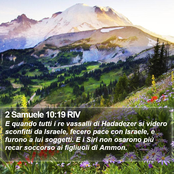 2 Samuele 10:19 RIV Bible Study